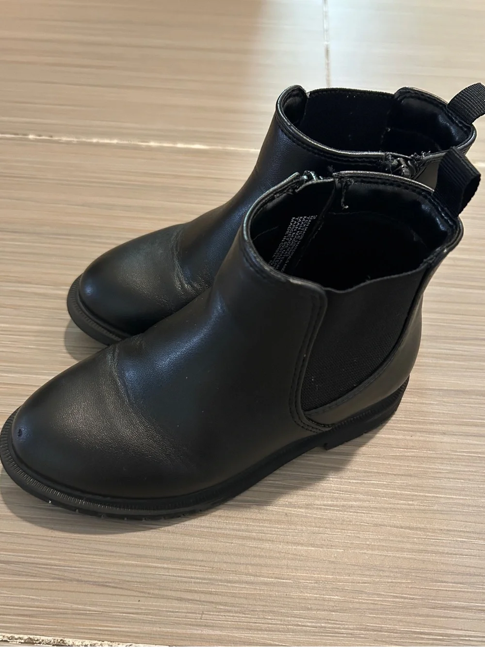 Cat & Jack Kids Black Chelsea Ankle Boots